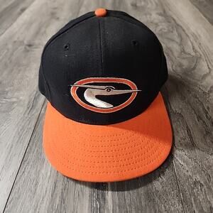 Delmarva Shorebirds New Era Hat Stretch Size 7 1/4 Autograghed